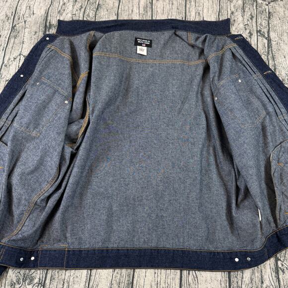 Vintage Ralph Lauren Polo Jeans Co. Blue Denim Trucker Jacket 4XL - Picture 5 of 13